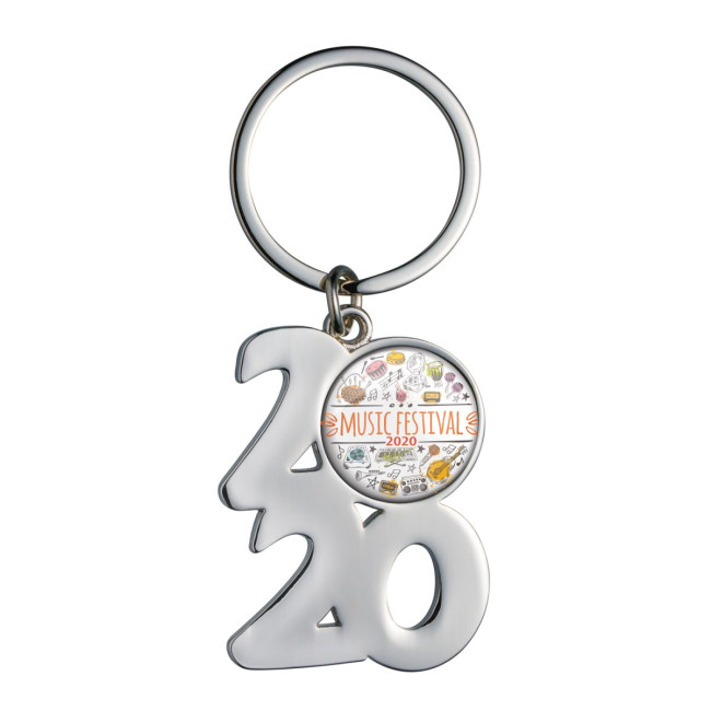 Custom Printed 2020 Metal Keyring - Image 4