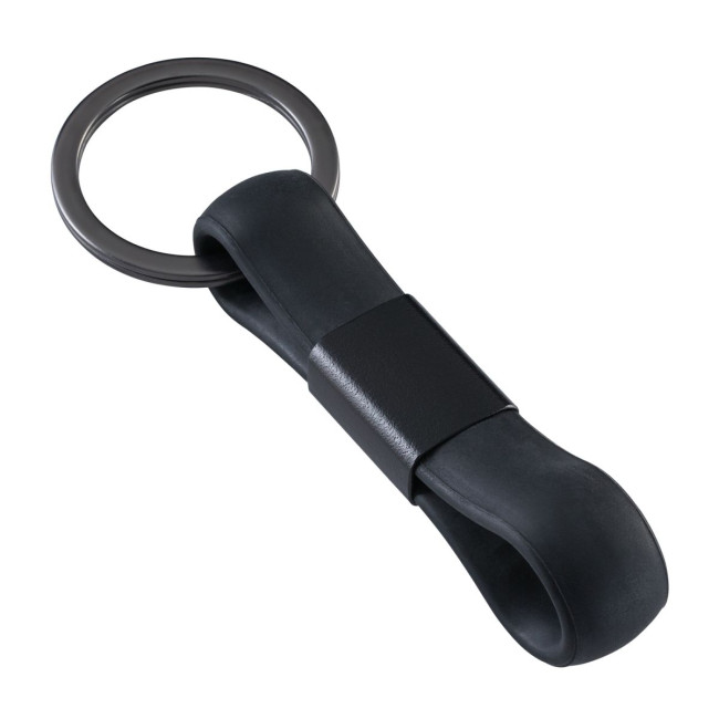 Custom Printed Silicone Metal Keyring - Image 1