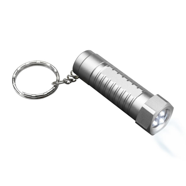 Custom Printed LED Metal Keyring - Image 1