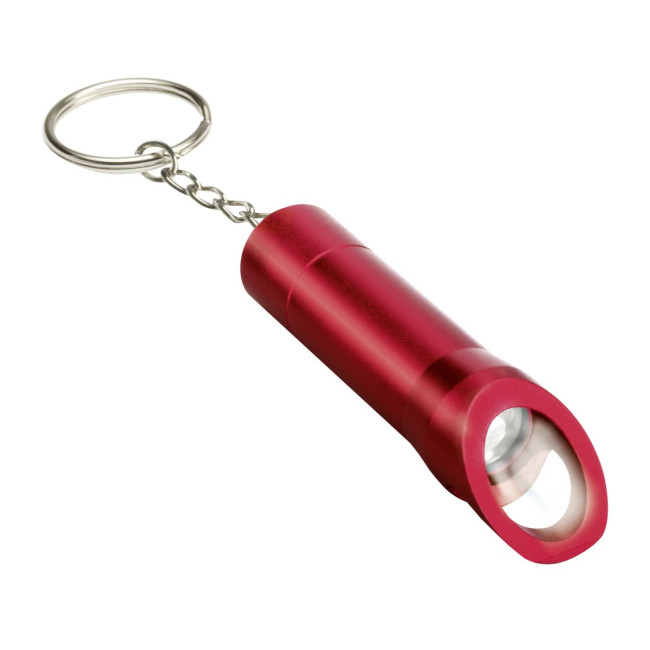 Custom Printed LED Metal Keyring - Image 1