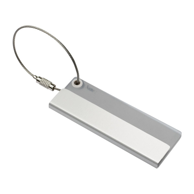 Custom Printed Metal Cable Luggage Tag - Image 1