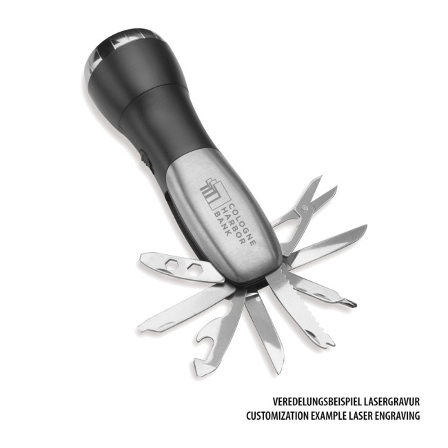 Custom Printed Osinniki LED torch with multi tool - Image 5