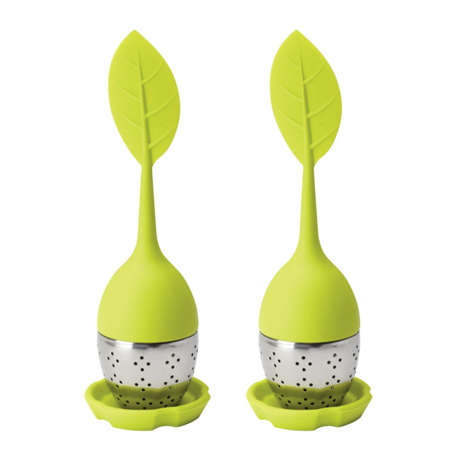 Custom Printed Set of 2 tea strainers - Image 1