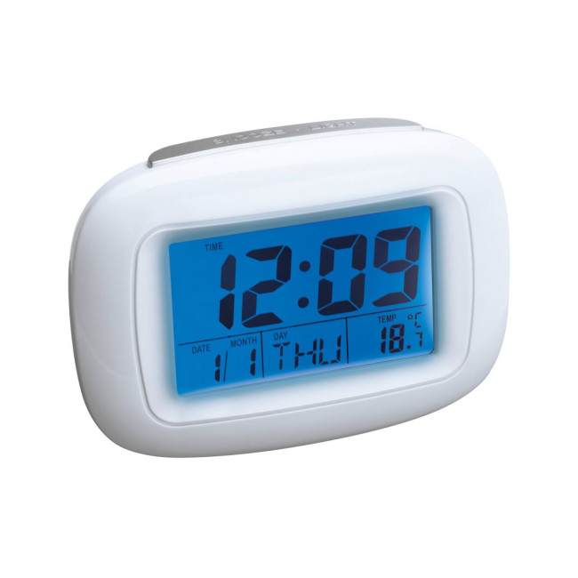 Custom Printed Alarm clock with thermometer - Image 1