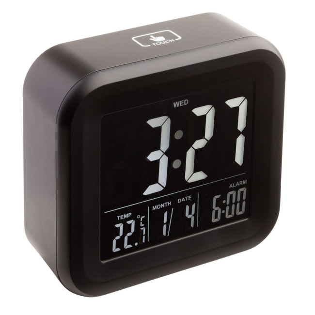 Custom Printed Alarm clock with thermometer - Image 1