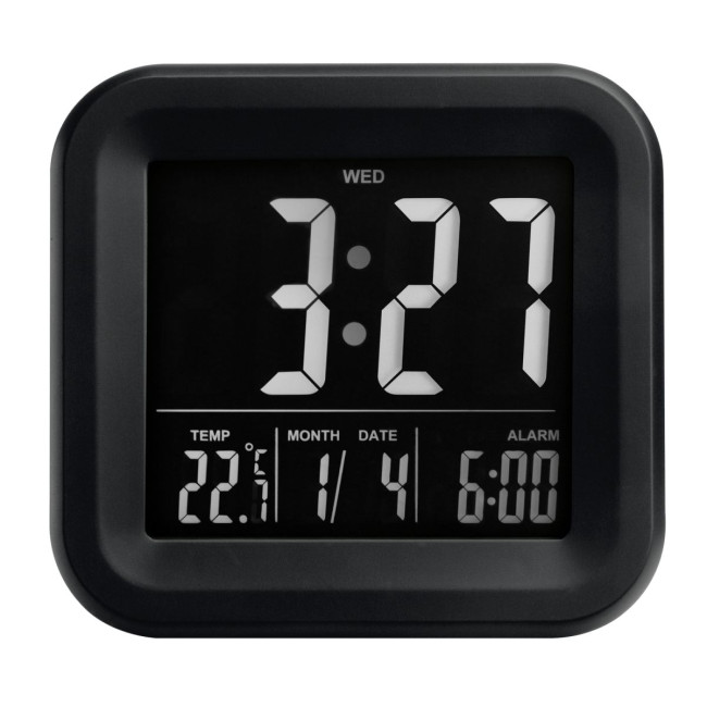 Custom Printed Alarm clock with thermometer - Image 3