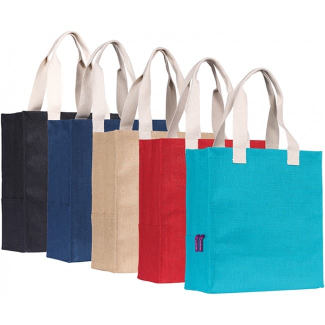 Custom Printed Dargate' Jute Tote Bag - Image 2