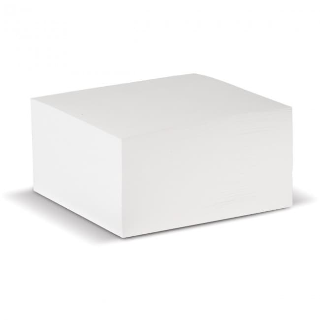 Custom Printed Cube pad white, 100x100x50mm - Image 1