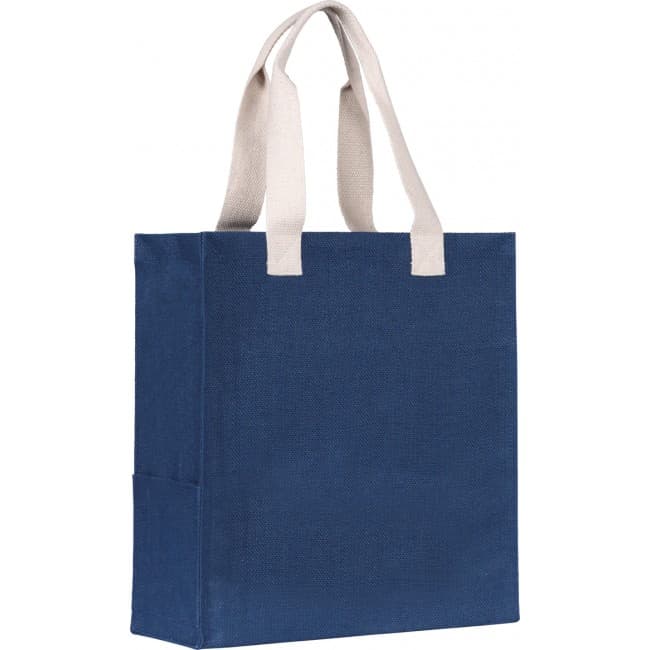 Custom Printed Dargate' Jute Tote Bag - Image 1