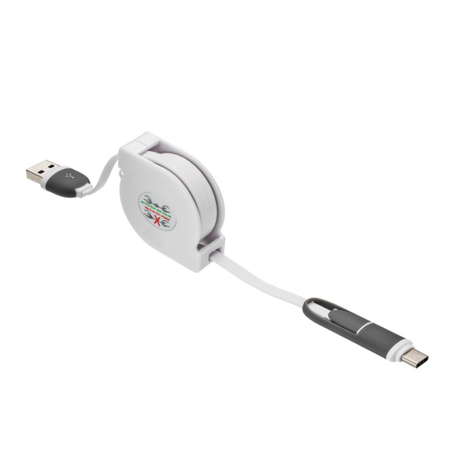 Custom Printed 3-in-1 retractable charging cable - Image 4