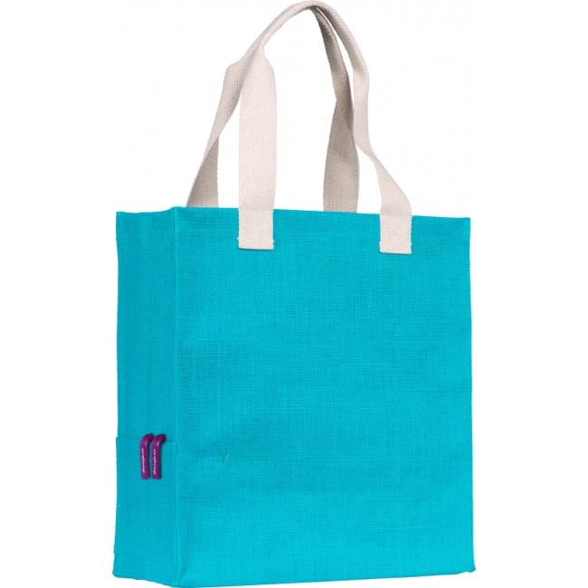 Custom Printed Dargate' Jute Tote Bag - Image 1