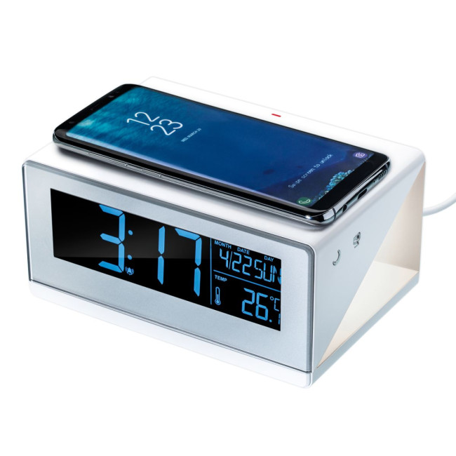 Custom Printed Wireless charger with alarm clock - Image 2