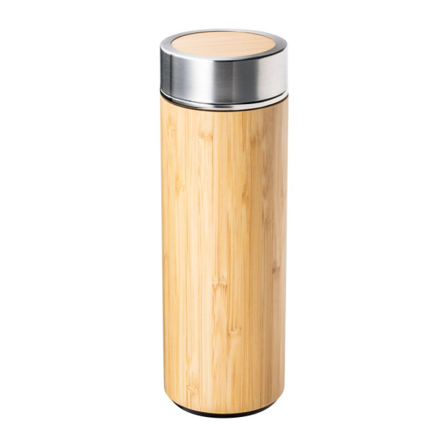 Branded Bamboo Insulated Flask - Image 1