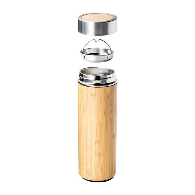 Branded Bamboo Insulated Flask - Image 3