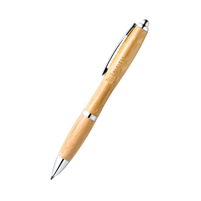 Branded Bamboo Ballpoint Ballpen - Image 1