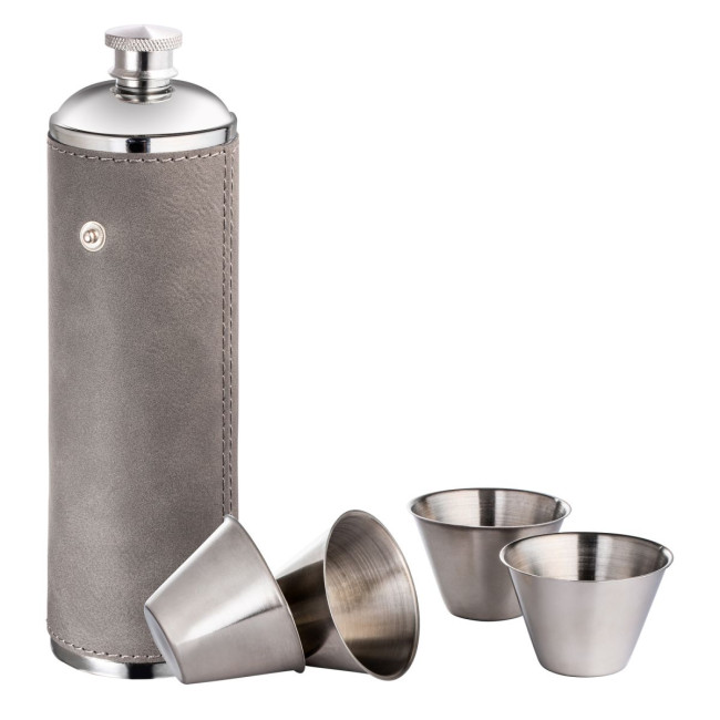 Custom Printed Stainless Steel Hip Flask - Image 1