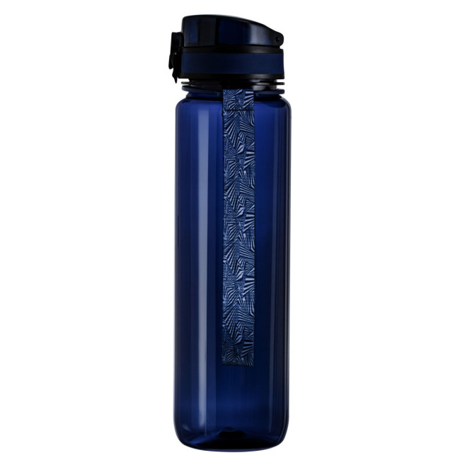 Custom Printed Dark Blue Plastic Sports Bottle - Image 3