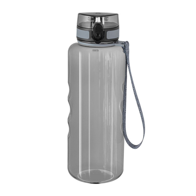 Custom Printed Grey Plastic Sports Bottle 1.5L - Image 1