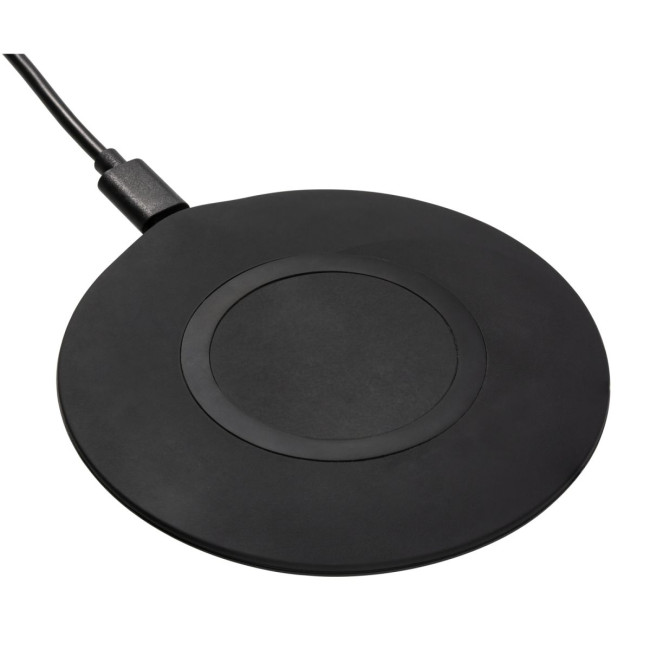 Custom Printed Matt Black Wireless Charger - Image 1