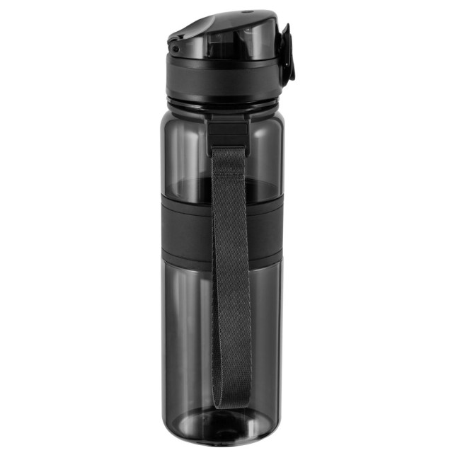 Custom Printed Black Transparent Sports Bottle - Image 2