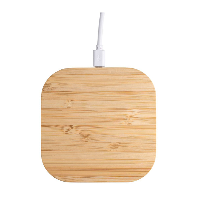 Branded Bamboo Wireless Charger - Image 2