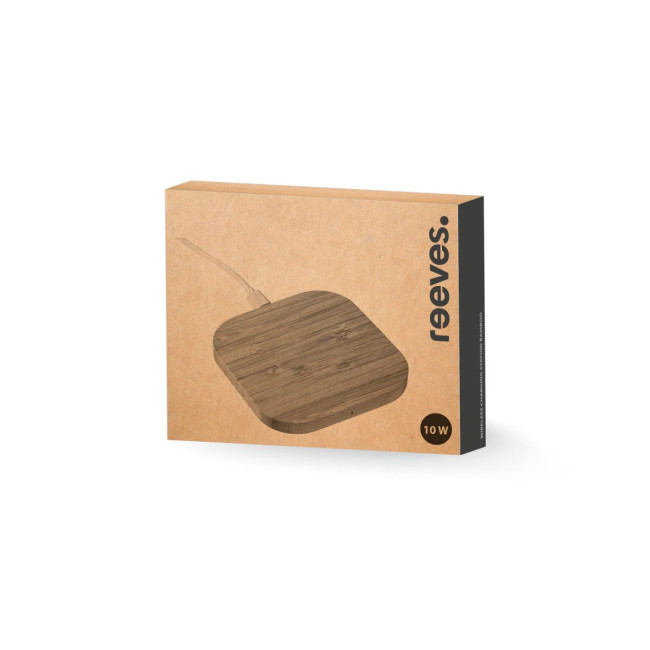 Branded Bamboo Wireless Charger - Image 5