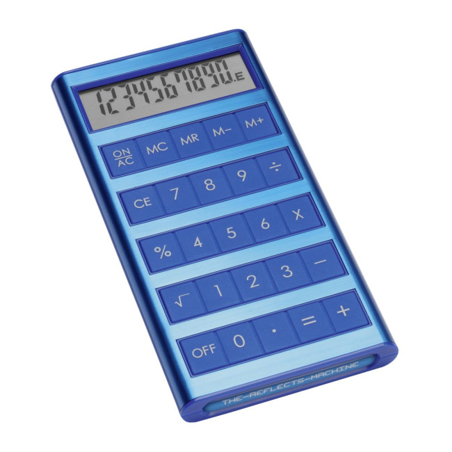 Custom Printed Blue Solar Calculator - Image 1