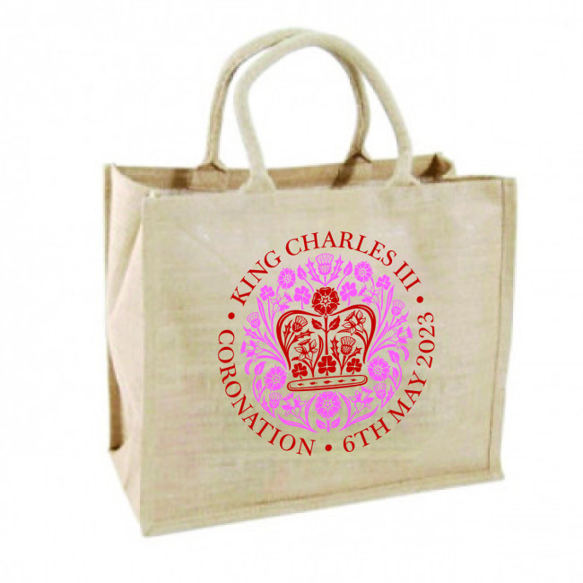 Branded Promotional Printed Coronation Jute Bag