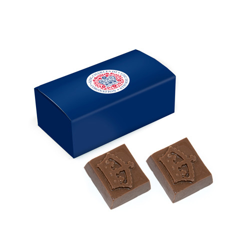 Branded Printed Mini Cuboid Coronation Chocolates