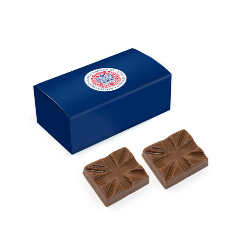 Branded Promotional Mini Cuboid Coronation Chocolates