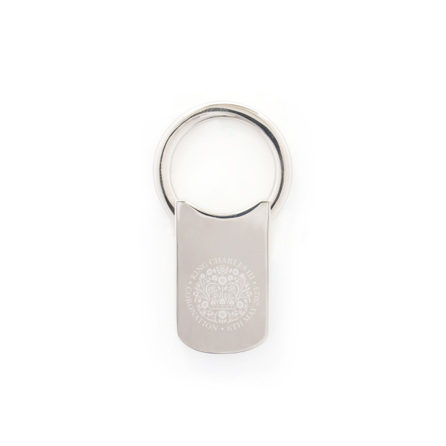 Custom Printed Printed Coronation Rounded Corner Keyring