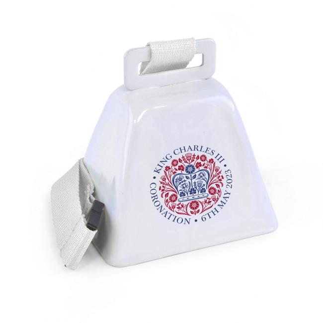 Branded Printed Coronation Lanyard Cow Bell