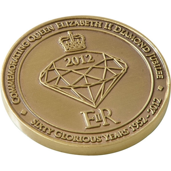 Branded Promotional Coronation Stamped Iron Coin