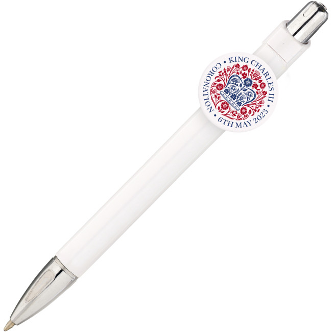 Branded Promotional Coronation Clip Pen