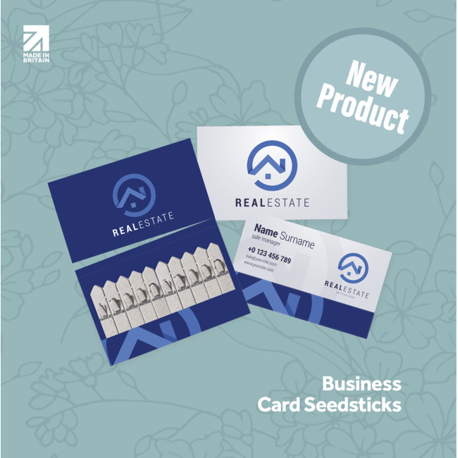 Custom Printed Branded Seedstick Business Cards