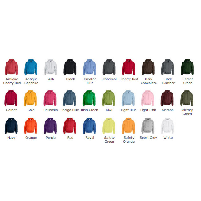 Branded Gildan Heavy Blend™ hooded sweatshirt