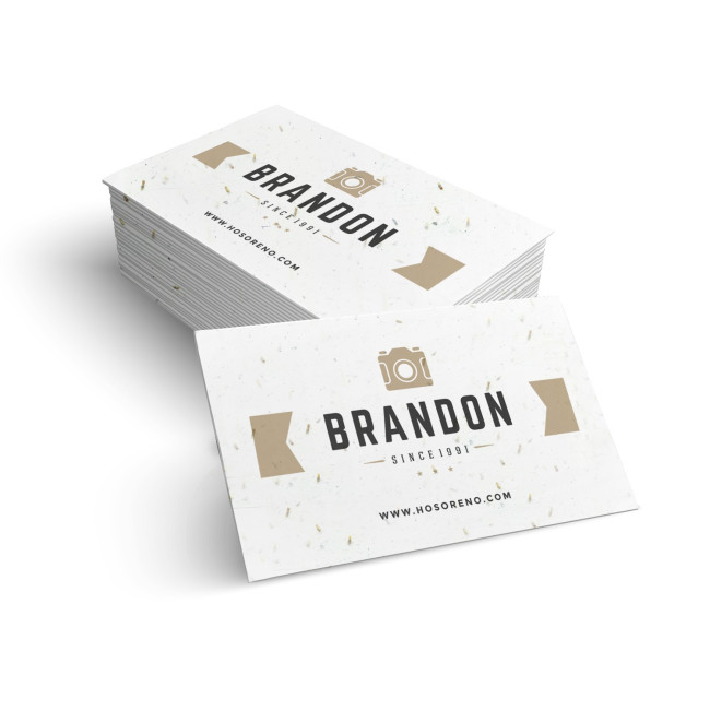 Custom Printed Seeded Paper Business Cards (1PP)