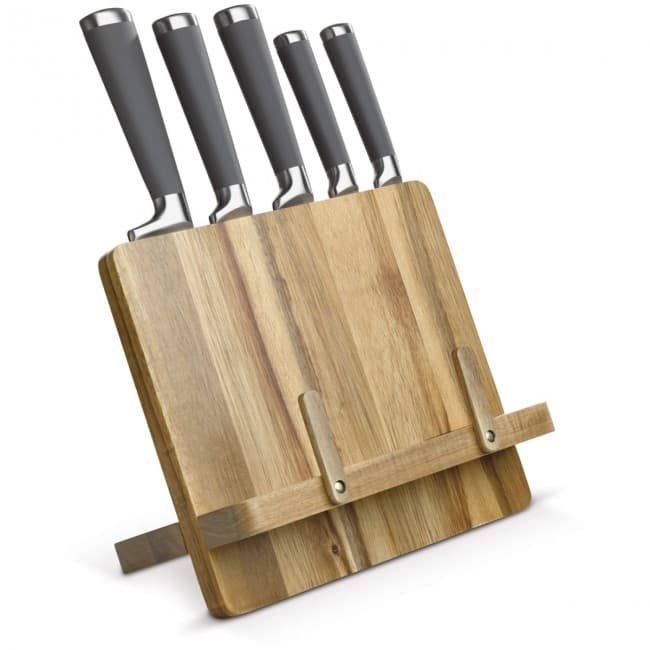 Custom Printed Knifestand 5pc / cookbook holder - Image 1