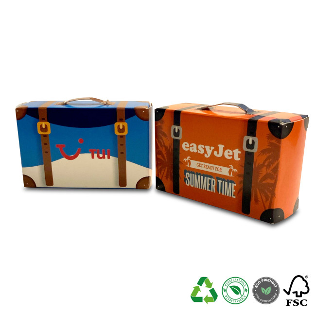 Custom Printed Suitcase Sweet Boxes