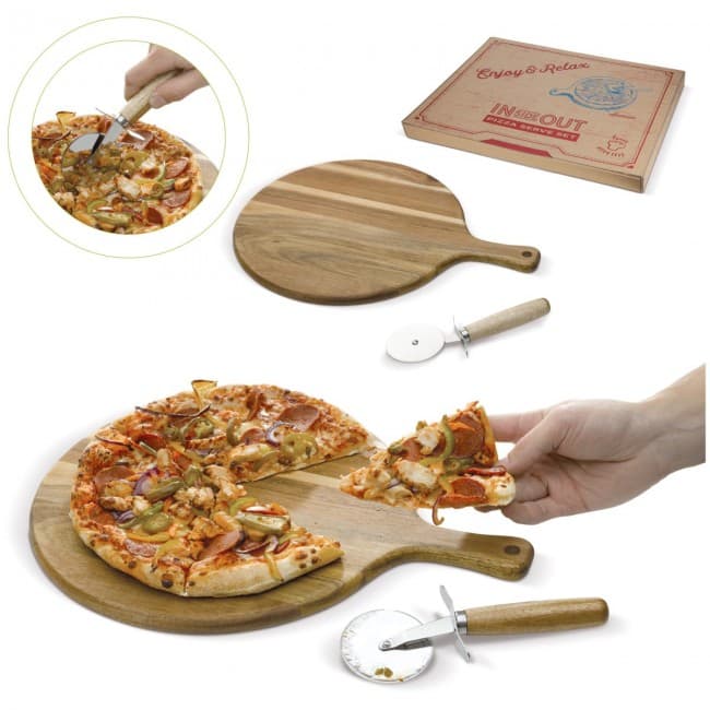 Custom Printed Pizza serve set - Image 2