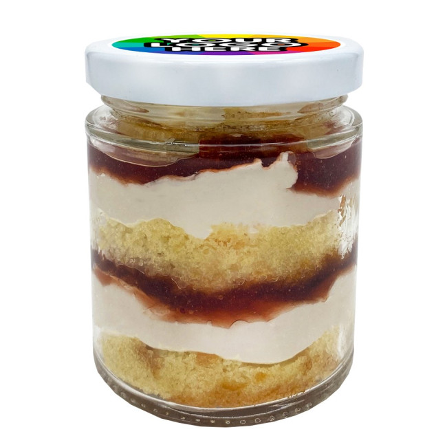 Branded Victoria Sponge Cake Jars