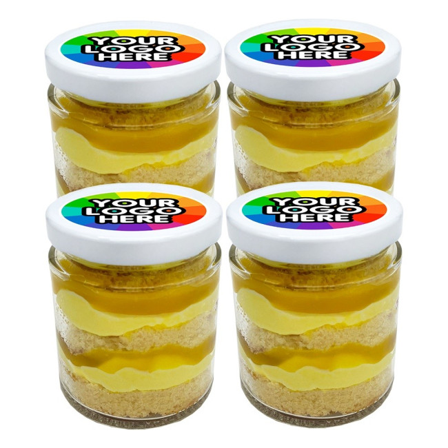 Branded 4 Lemon Cake Jars