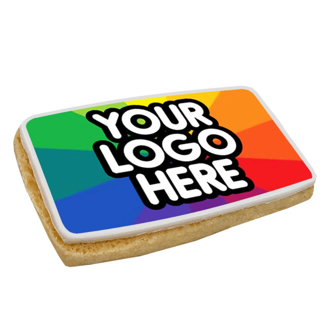 Branded 8x4cm Rectangle Shortbread