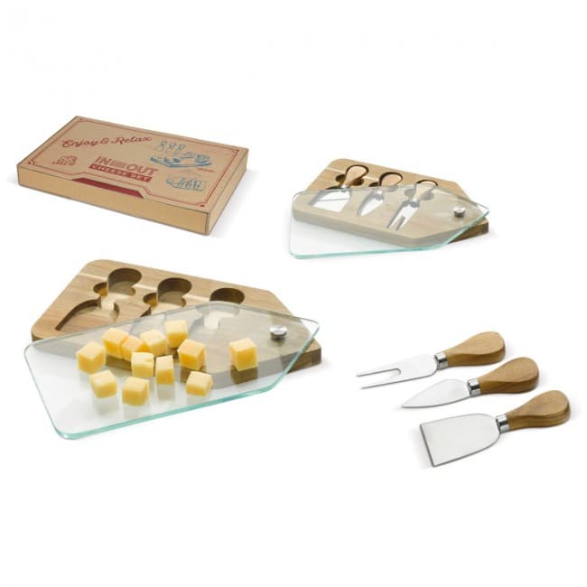 Custom Printed Cheese plate (mini knives) - Image 2