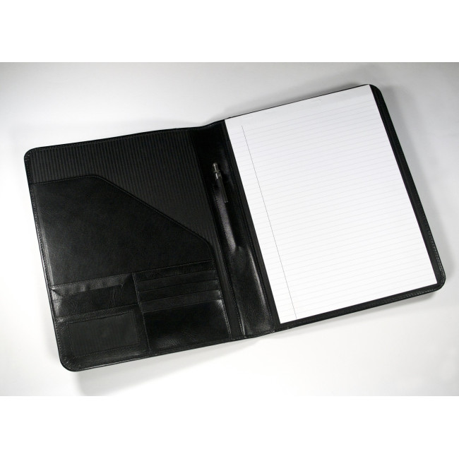 Custom Printed Eco Verde A4 Folder In Black - Image 1