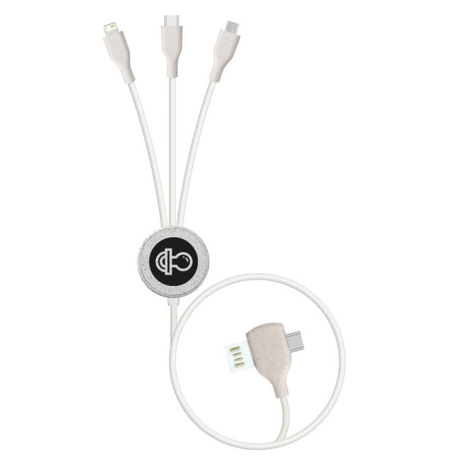 Custom Printed Biodegradable Multi-Charging Cable 1.2m - Image 1