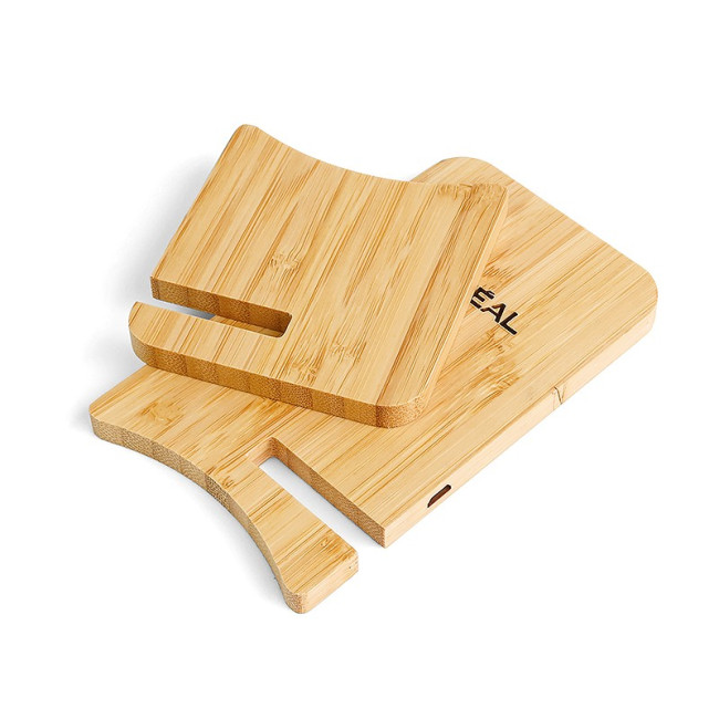 Branded Bamboo Wireless Charging Stand 10W - Image 2