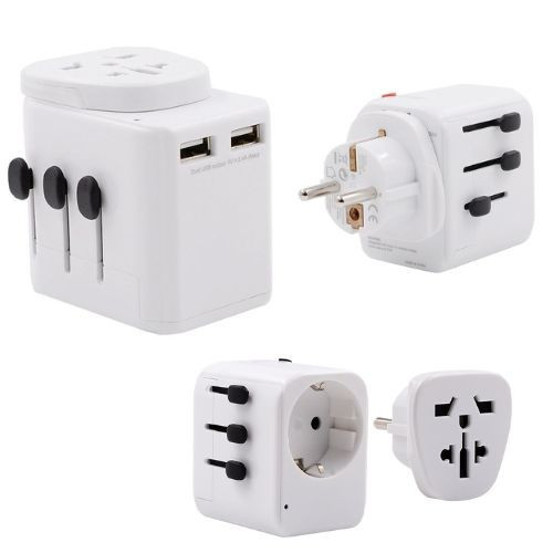 Branded Explorer USB Travel Adaptor