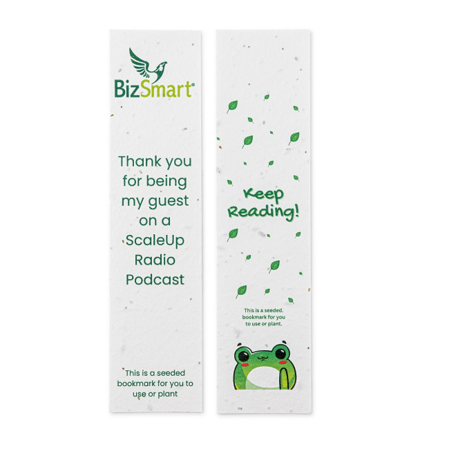 Custom Printed Seed Paper Bookmark