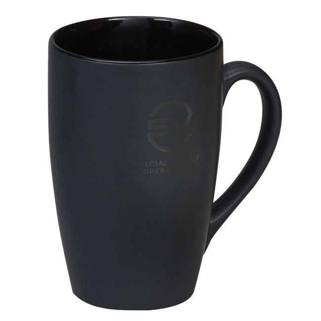 Custom Printed Matt Black Tate Mug